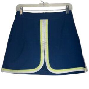 NWT Lady Hagen Blue Yellow White Golf Skort Size 2